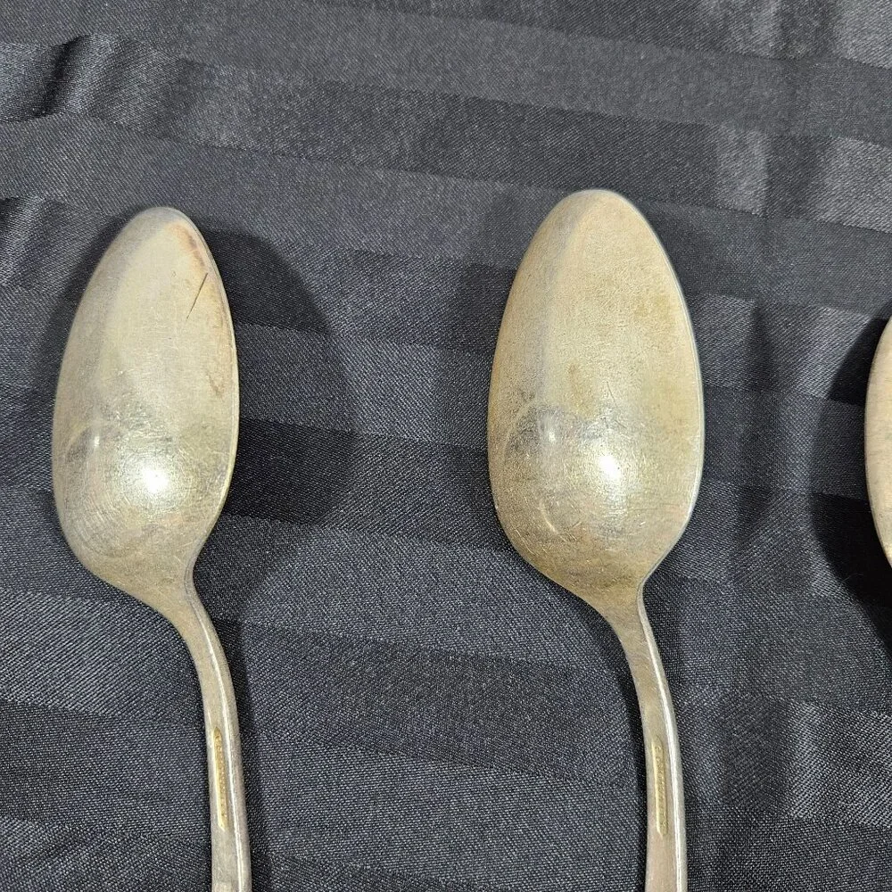 Vintage‎ Oneida Community Plate Serving Spoons Coronation Pattern Set of 4